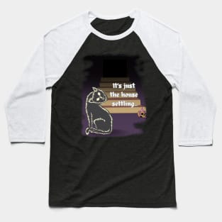 Scary Kitty Baseball T-Shirt